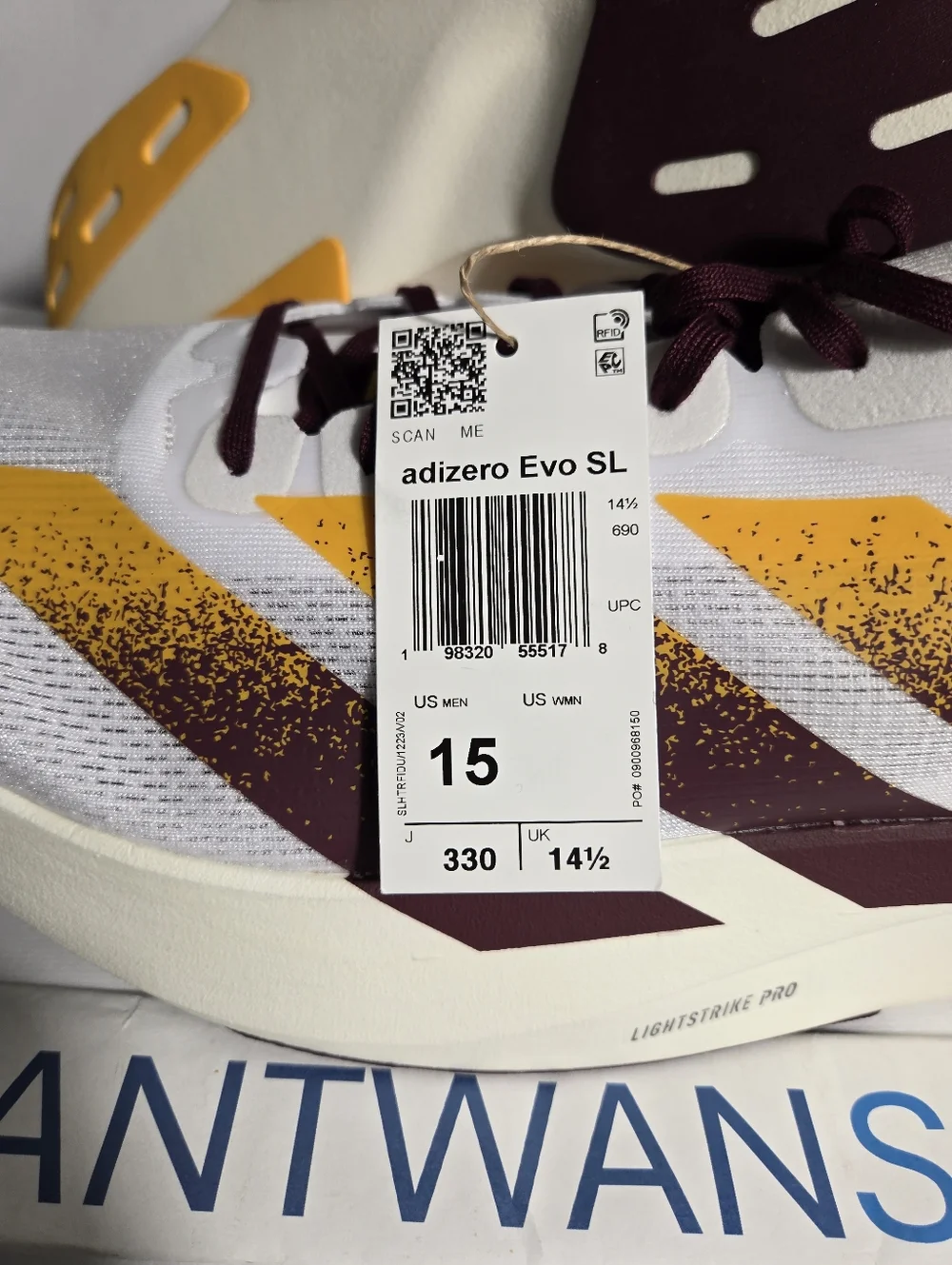 Adidas x ASU Sun Devils Adizero Evo SL Running Shoes JQ4572 Men’s Size 15